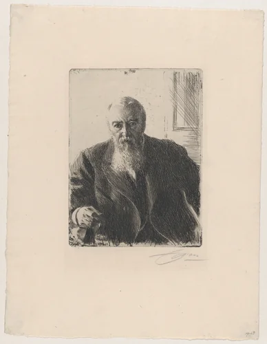 Carl Fredrik Liljevalch by Anders Zorn, print, 1909