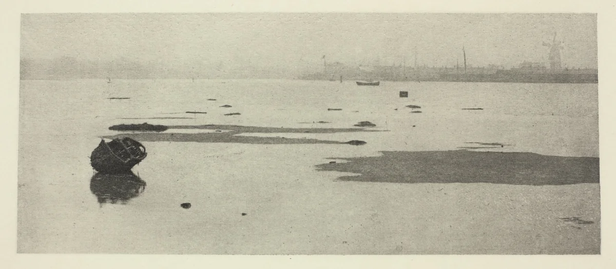 Low Water on Breydon by Peter Henry Emerson, photograph, 1887