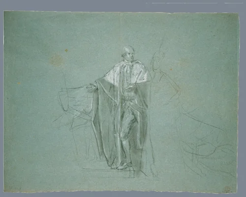 Study for "The Death of the Earl of Chatham" by John Singleton Copley, artwork, 1779