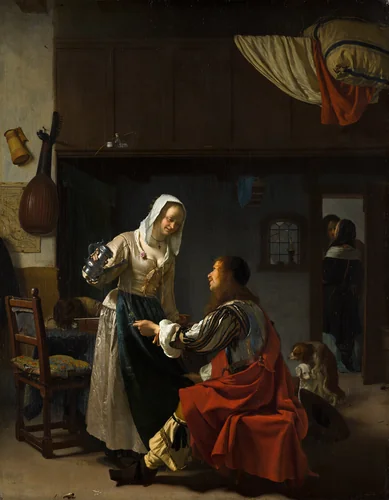 Brothel Scene by Frans van Mieris the Elder, painting, 1658