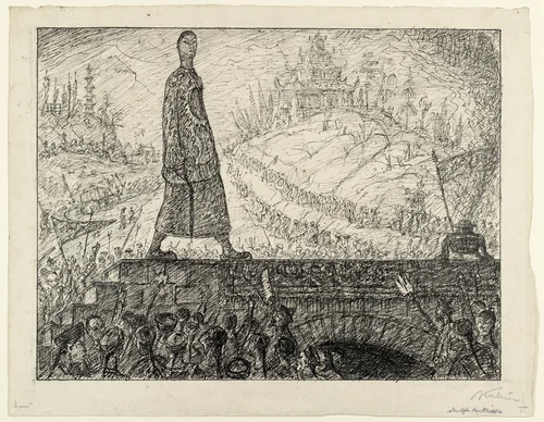 The Emperor of China by Alfred Kubin, drawing, 1910