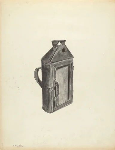 Lantern by Benjamin Resnick, index of american design, 1939