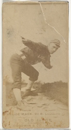 Joseph "Reddy" Mack, 2nd Base, Louisville Colonels, from the Old Judge series (N172) for Old Judge Cigarettes by Goodwin & Company, photograph, 1888