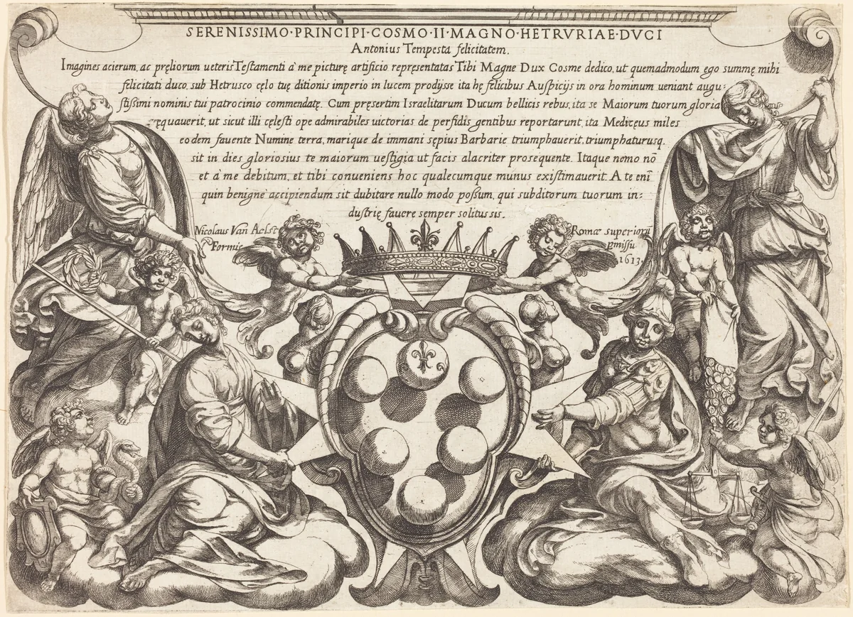 Frontispiece by Antonio Tempesta, print, 1613