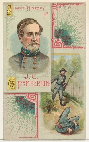 A Short History: General John C. Pemberton, from the Histories of Generals series (N114) issued by W. Duke, Sons & Co. to promote Honest Long Cut Smoking and Chewing Tobacco by W. Duke, Sons & Co., print, 1888