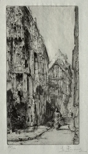 Saint-Etienne des Tonneliers a Rouen by Auguste Brouet, print, 1890-1925