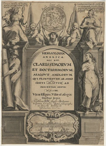 Title page to Holland's "Herwologia" by Crispijn van de Passe I, print, 1620