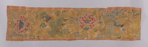 Fragment by China, textile, 1301-1400