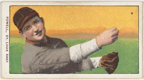 Powell, St. Louis, American League, from the White Border series (T206) for the American Tobacco Company by American Tobacco Company, print, 1909-1911
