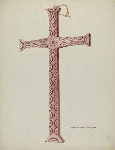 Cedar Cross by Majel G. Claflin, index of american design, 1937
