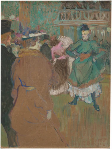 Quadrille at the Moulin Rouge by Henri de Toulouse-Lautrec, painting, 1892