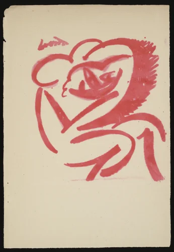 Plate (folio 14) from Te li le by Olga Rozanova, illustrated book, 1914