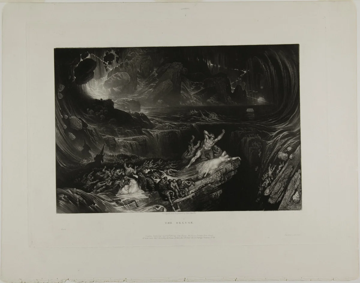 The Deluge, from Illustrations of the Bible by John Martin, print, 1831
