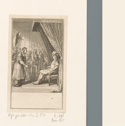 Filips II ontvangt de sleutels van Jeruzalem by Daniel Nikolaus Chodowiecki, print, 1781