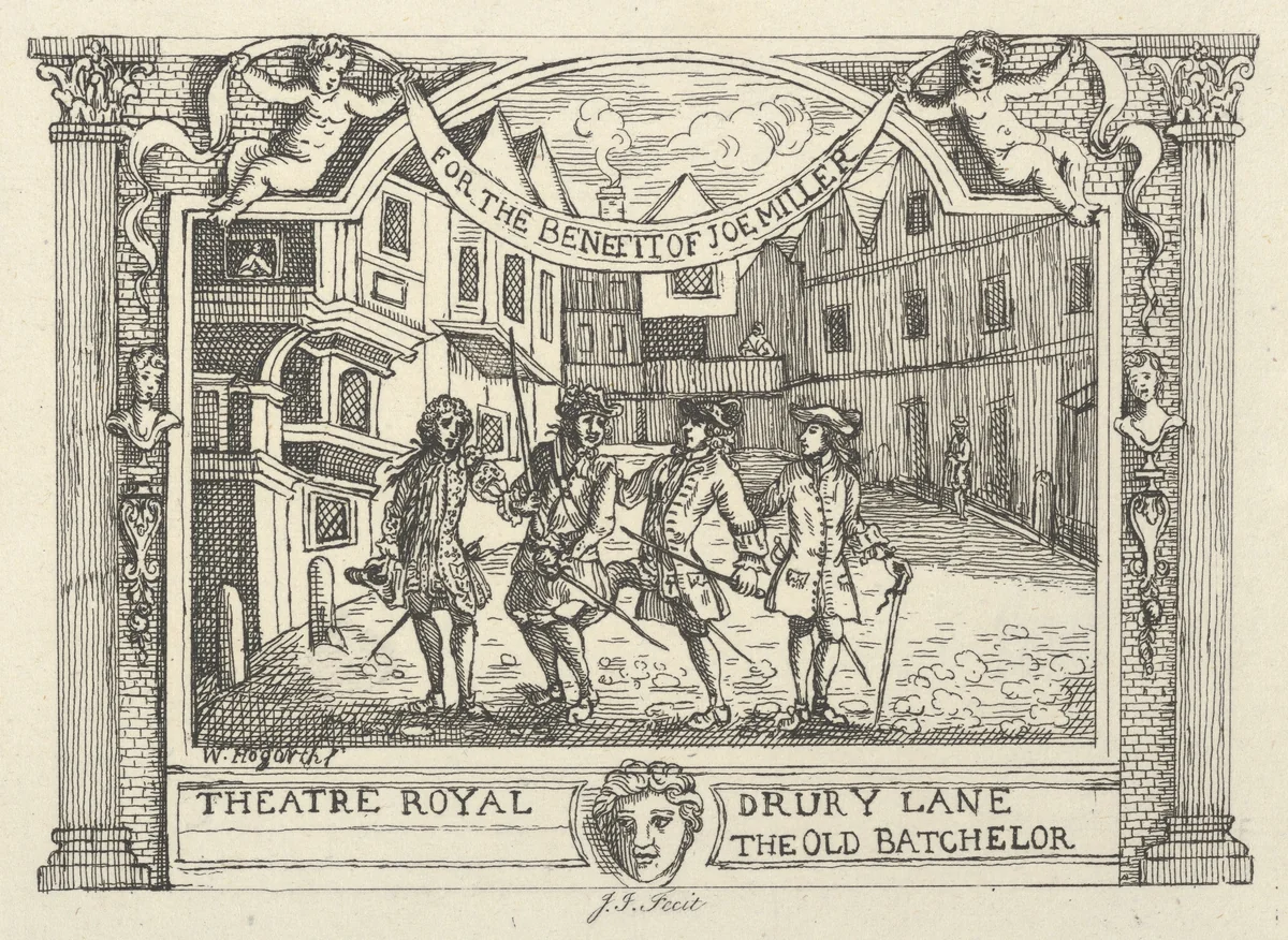 Benefit Ticket for Joe Miller by Samuel Ireland, print, 1794-1799