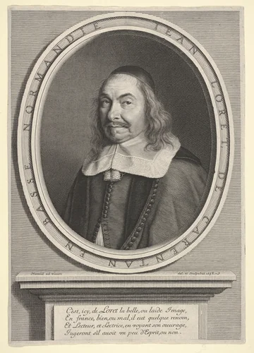 Jean Loret by Robert Nanteuil, print, 1658