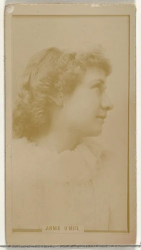 Annie O'Neil, from the Actors and Actresses series (N145-8) issued by Duke Sons & Co. to promote Duke Cigarettes by W. Duke, Sons & Co., photograph, 1890-1895