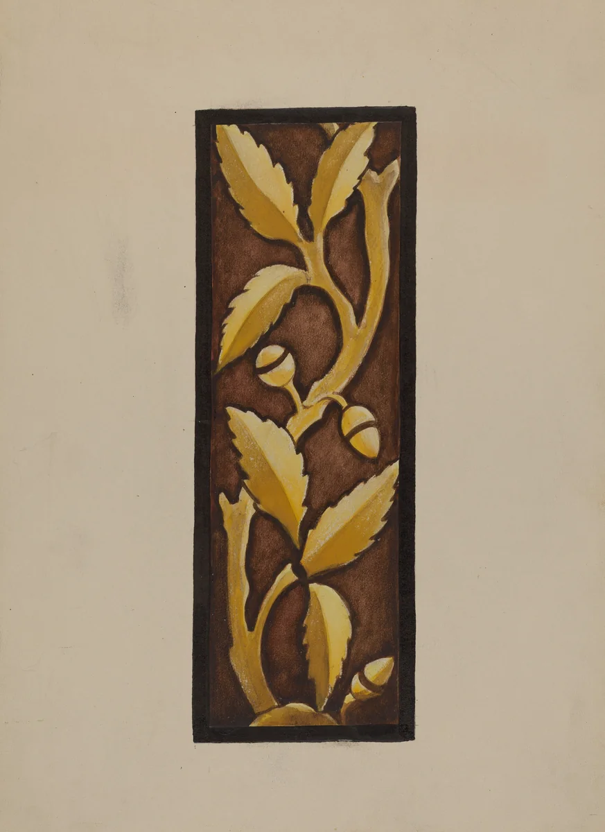 Painted Glass - Mariner's Church by James McLellan, index of american design, 1937