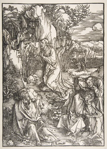 Christ on the Mount of Olives, from The Large Passion by Albrecht Dürer, print, 1492-1504