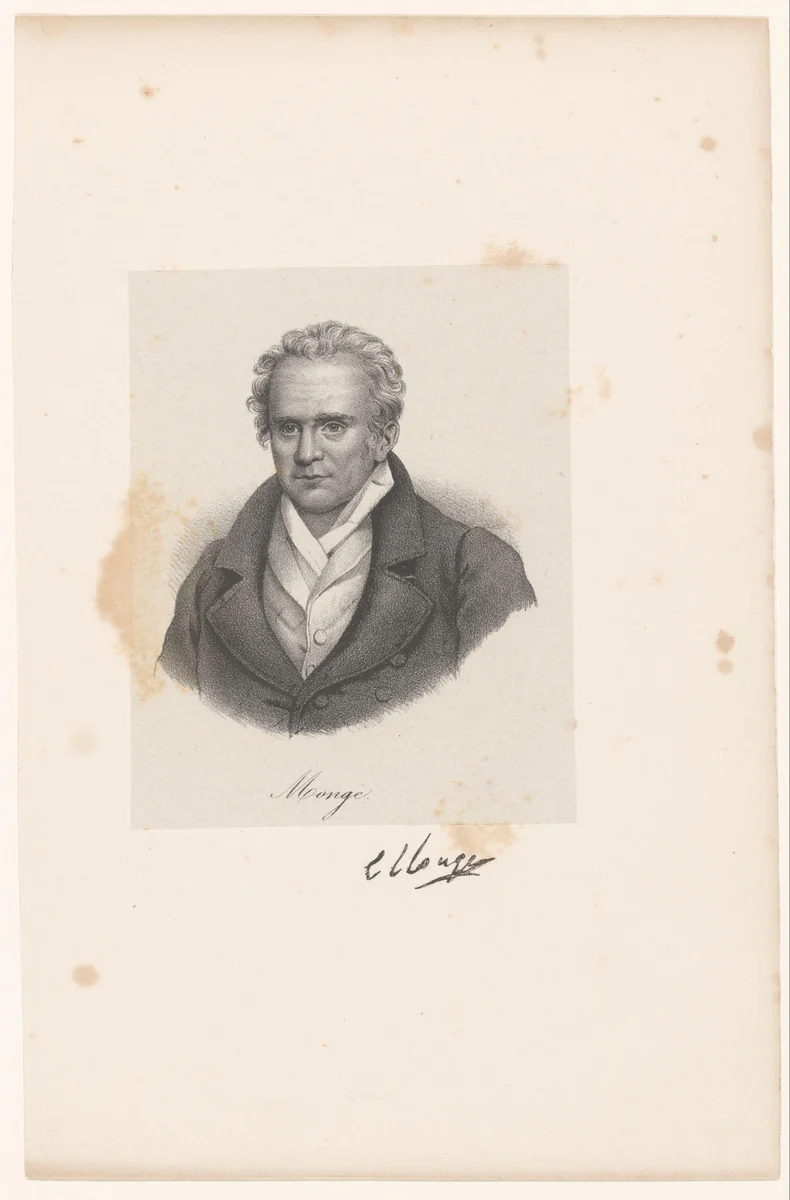 Portret van Gaspard Monge by anonymous, print, 1818-1842