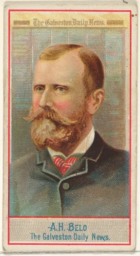 A.H. Belo, The Galveston Daily News, from the American Editors series (N1) for Allen & Ginter Cigarettes Brands by Allen & Ginter, print, 1887