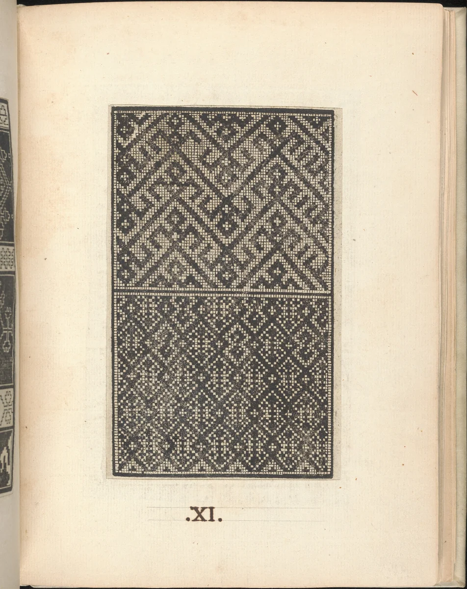 Esemplario di lavori, page 11 (recto) by Nicolò Zoppino, book, 1529