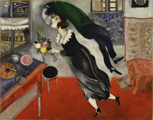 Birthday by Marc Chagall, painting, 1915