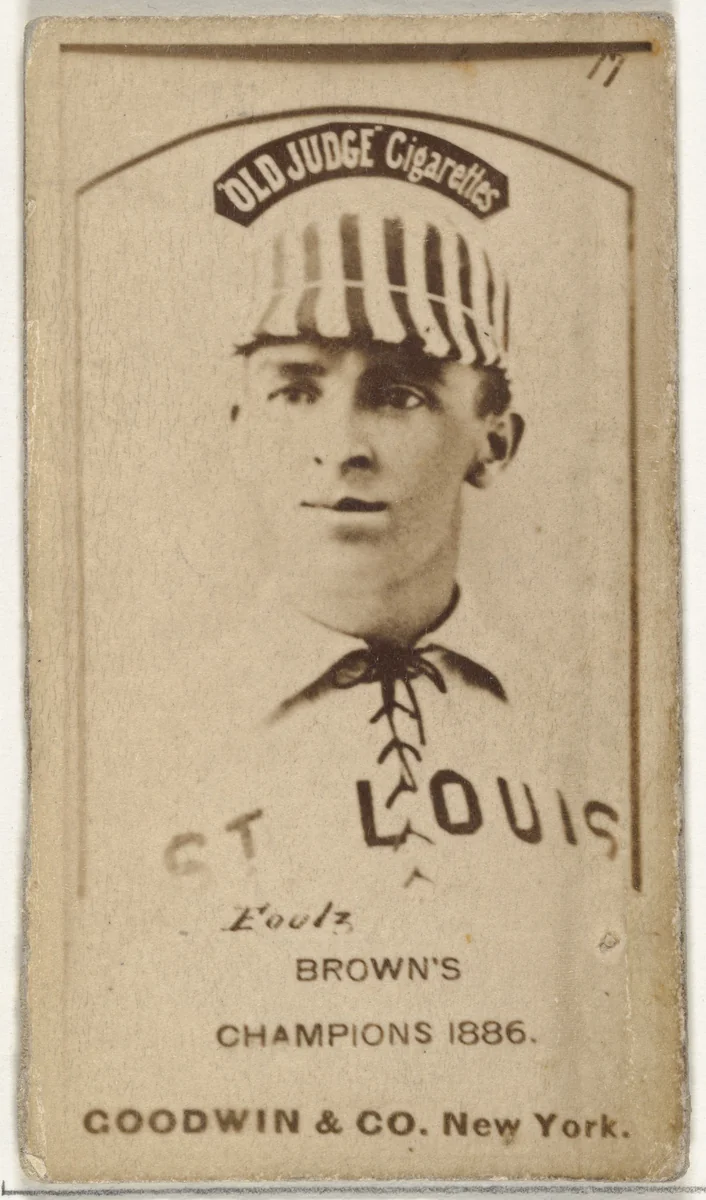 David Luther "Dave" Foutz, St. Louis Browns, from the Old Judge series (N172) for Old Judge Cigarettes by Goodwin & Company, photograph, 1886