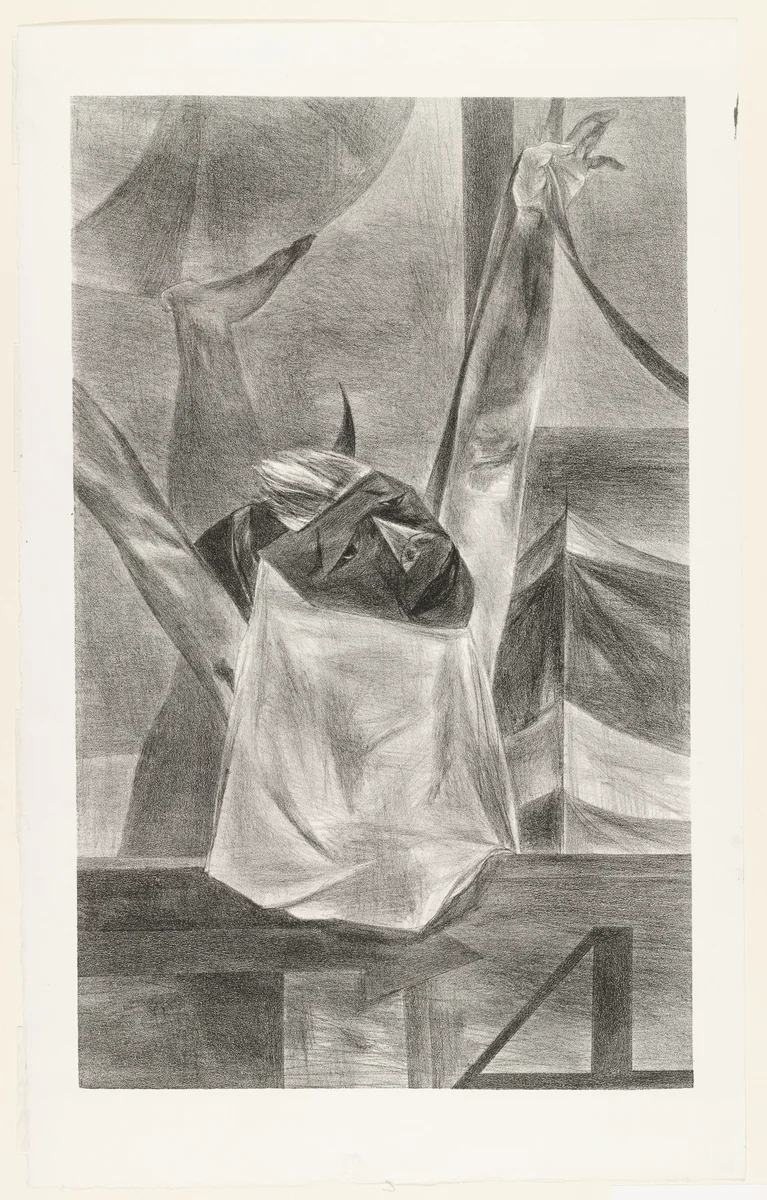 Carnival by Yasuo Kuniyoshi, print, 1949