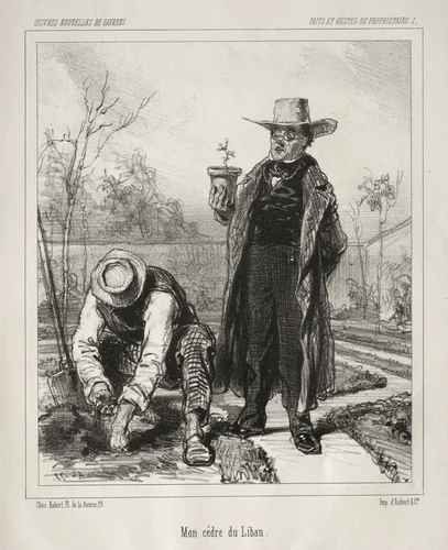 Faite et Gestes du Propriétaire by Paul Gavarni, print, 1824-1866