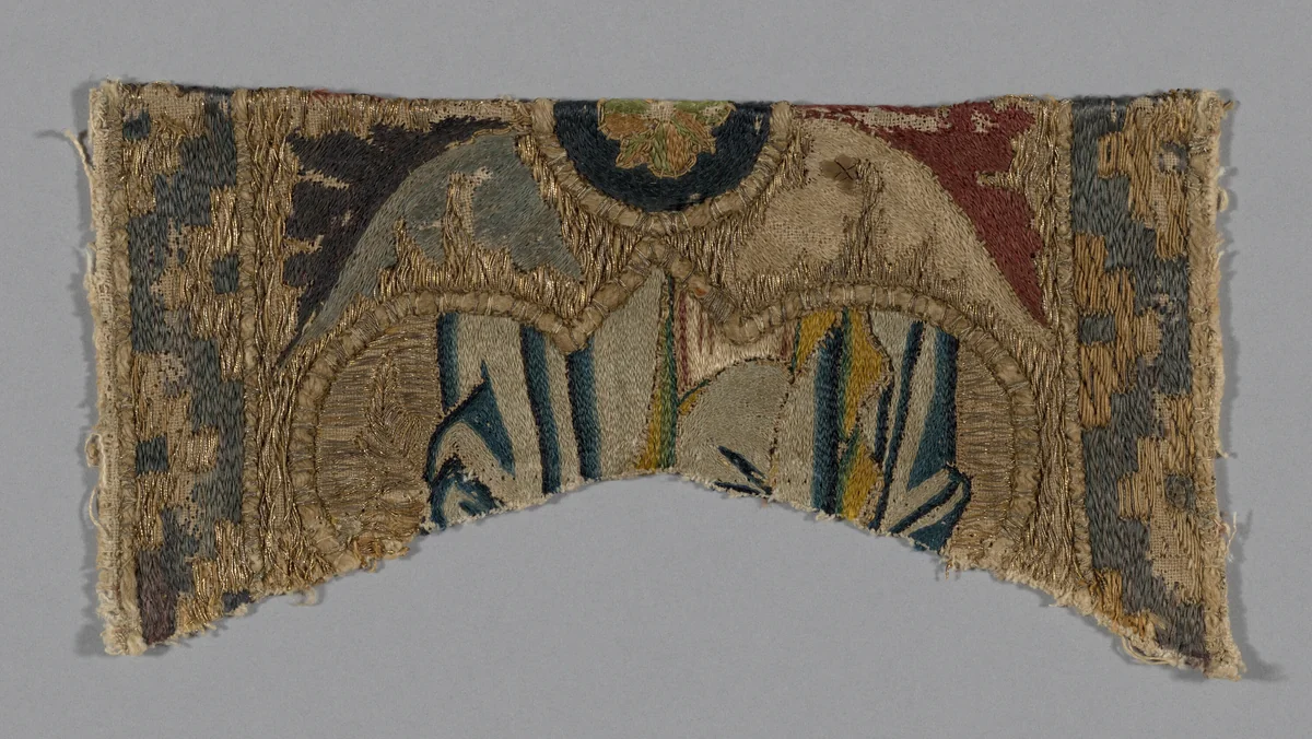 Fragment from an Orphrey by Italy, Florence, textile, 1360-1369