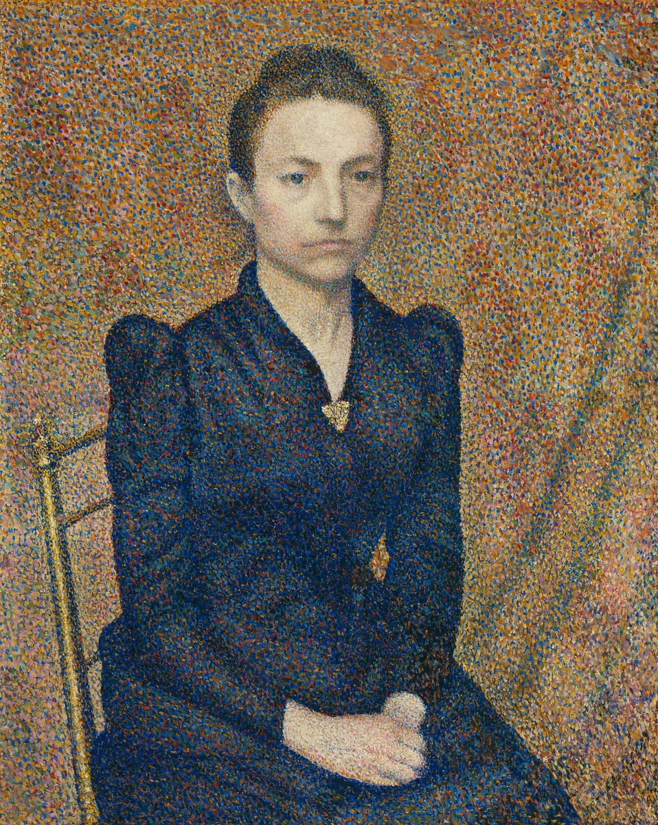 Portrait of the Artist's Sister by Georges Lemmen, painting, 1891