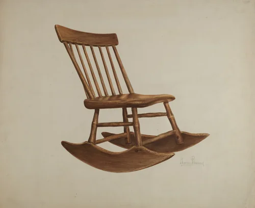 Chair by Charles Bowman, index of american design, 1936