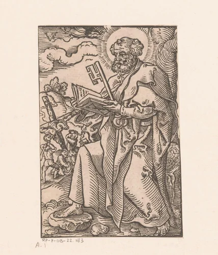 Heilige Petrus by Unknown, print, 1552