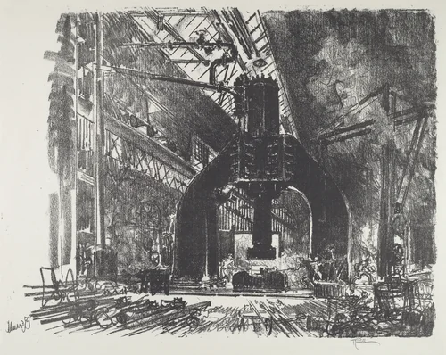 The Great Hammer by Joseph Pennell, print, 1916