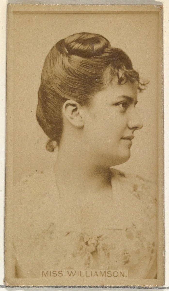 Miss Williamson, from the Actors and Actresses series (N145-8) issued by Duke Sons & Co. to promote Duke Cigarettes by W. Duke, Sons & Co., photograph, 1890-1895