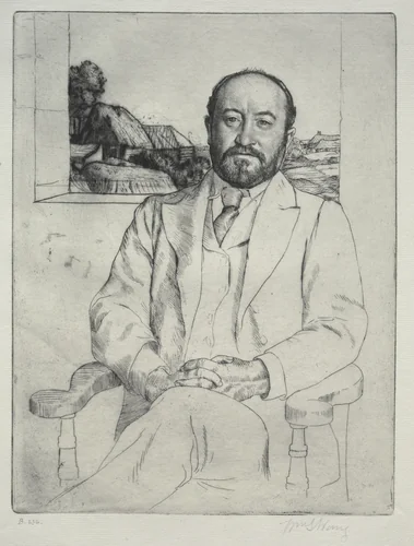 C. J. Knowles by William Strang, print, 1894
