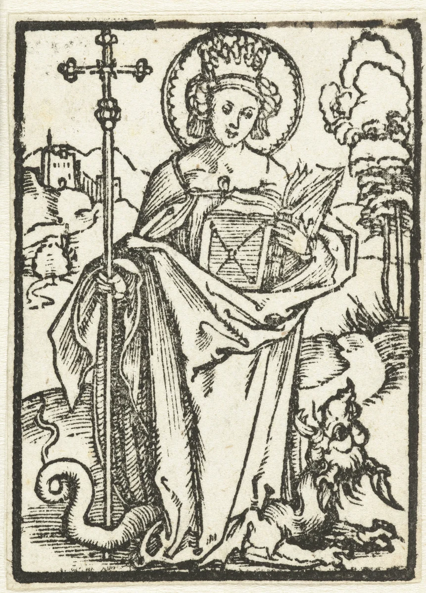 Heilige Margaretha by Unknown, print, 1503