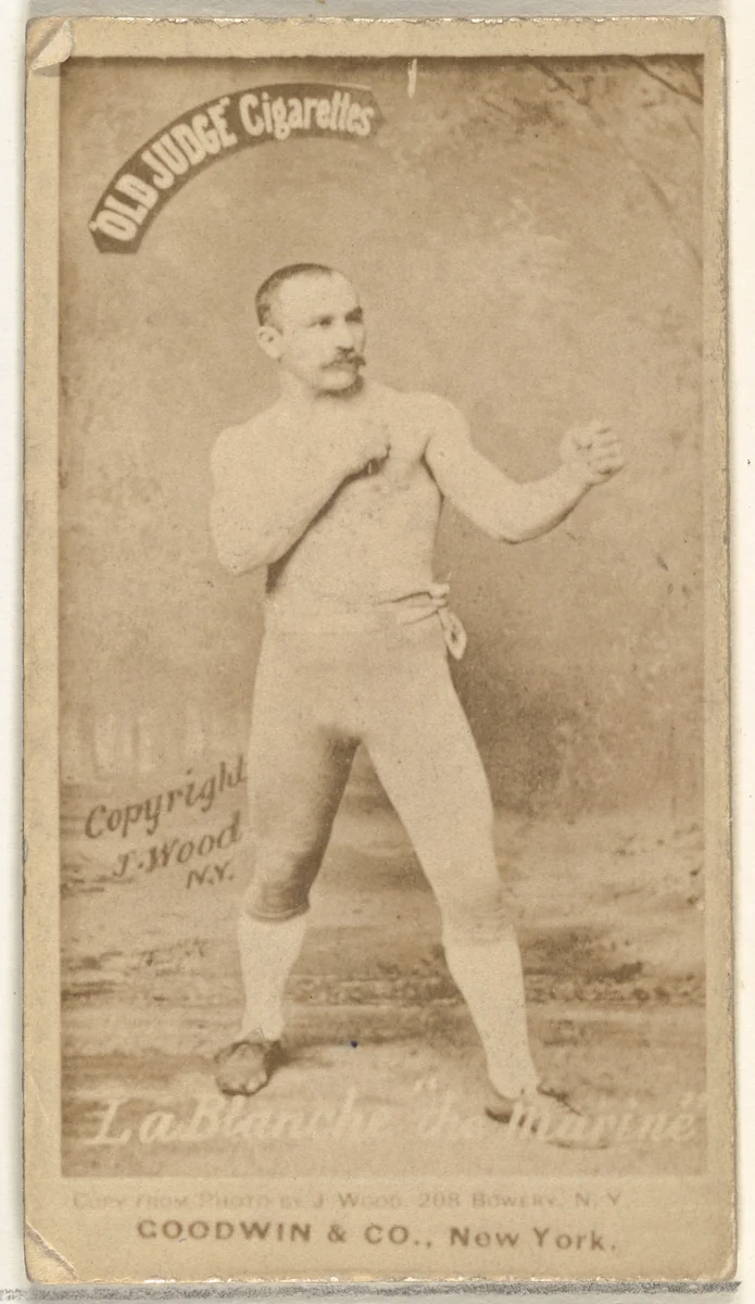 George La Blanche "The Marine", from the Celebrities and Prizefighters series (N174) for Old Judge Cigarettes by Goodwin & Company, photograph, 1887-1888