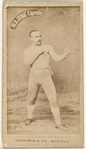 George La Blanche "The Marine", from the Celebrities and Prizefighters series (N174) for Old Judge Cigarettes by Goodwin & Company, photograph, 1887-1888