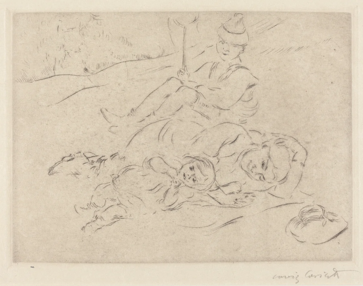 Auf dem Lande (In the Country) by Lovis Corinth, print, 1912