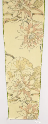 Water-lily textile by Associated Artists, artwork, 1883-1900