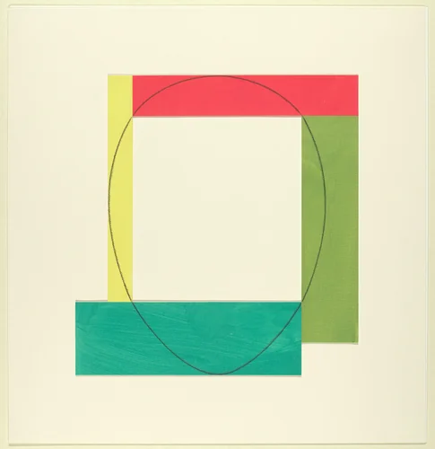 Four Color Frame Painting #1 by Robert Mangold, drawing, 1984