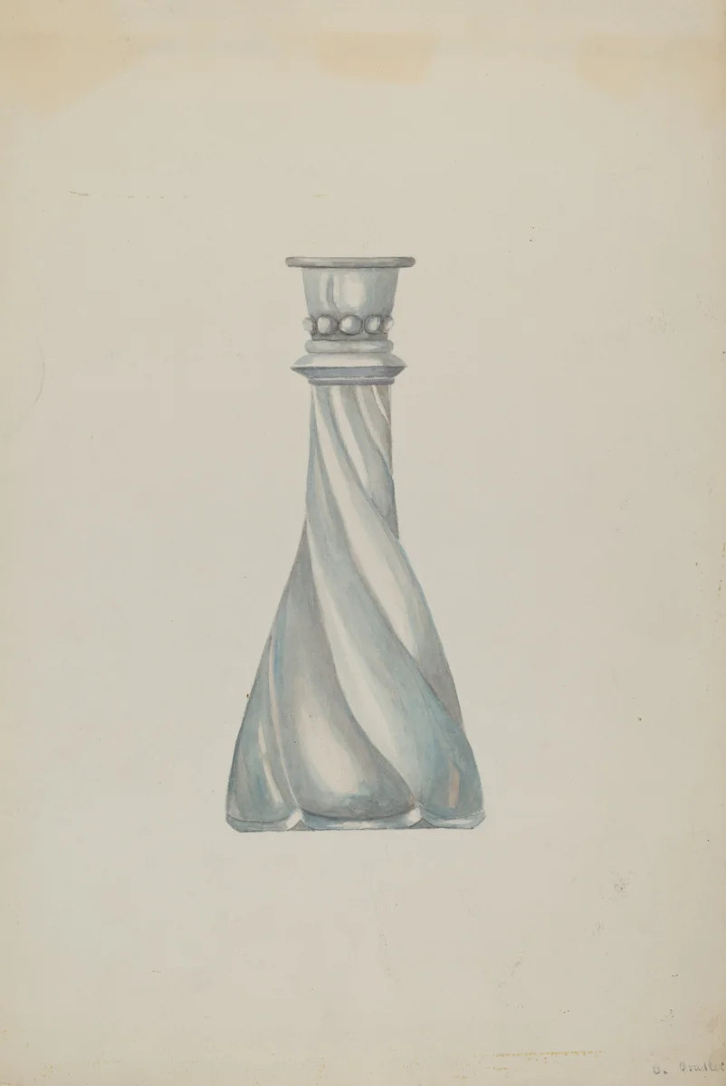Candlestick by Beulah Bradleigh, index of american design, 1937