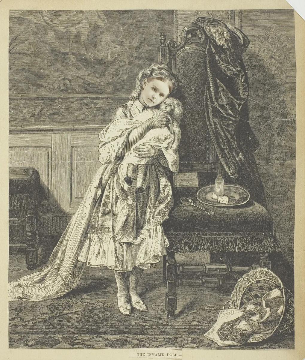 The Invalid Doll by Artist Unknown, other, 1870-1879