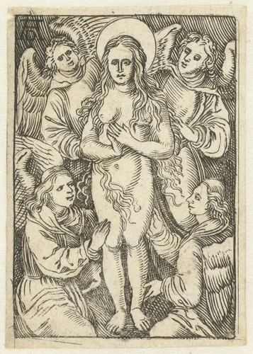 De extase van Maria Magdalena by anonymous, print, 1503