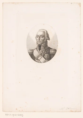 Portret van François Christophe Kellermann by Ambroise Tardieu, print, 1820-1821