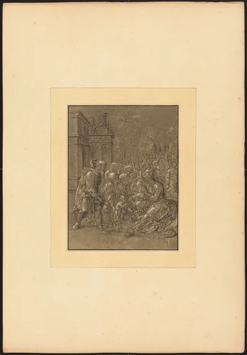Visit of Saint Elizabeth to the Holy Family by Maria Catharina Prestel; Hans Brosamer, print, 1781