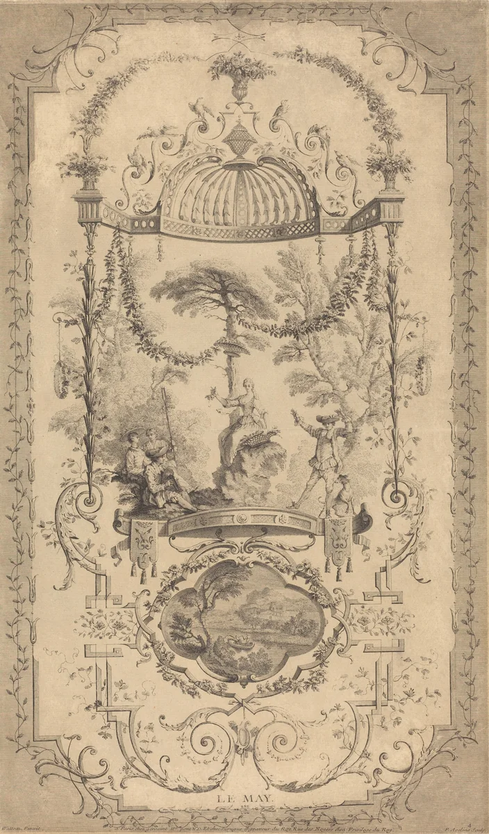 LeMay by Pierre-Alexandre Aveline
Antoine Watteau, print, 1702-1760