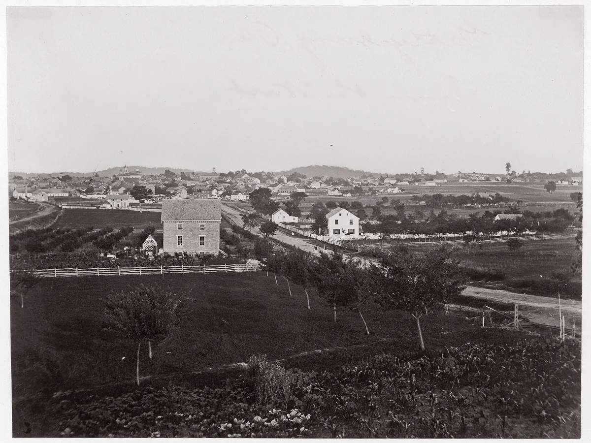 [Gettysburg, Pennsylvania from the West] by Timothy O'Sullivan, photograph, 1863
